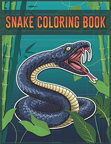 Snake Coloring Book: 30 Snakes coloring pages for kids By Neyali Press