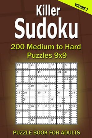Killer Sudoku Puzzle Book for Adults