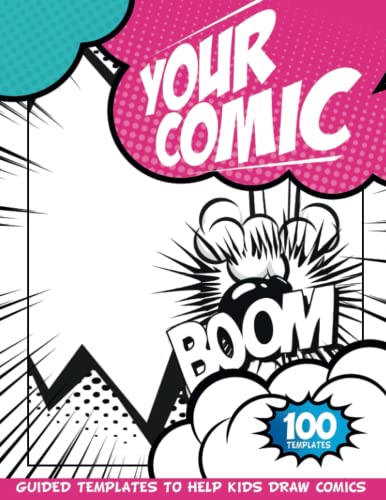 Anime Blank Comic Book: Kids Make Your Own Book For Girls | Kids Activities Ages 8-12