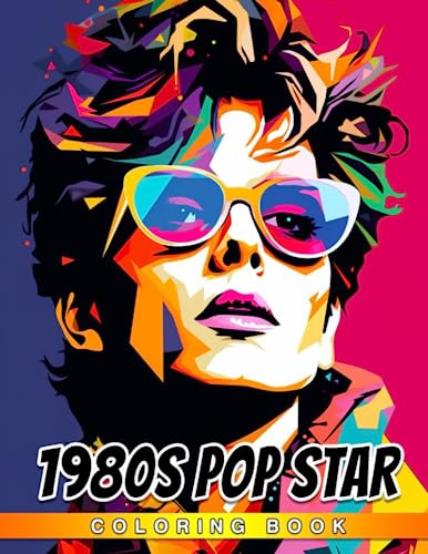 1980s Pop Star Coloring Book : Unique Coloring Pages Gifts to Relax and ...