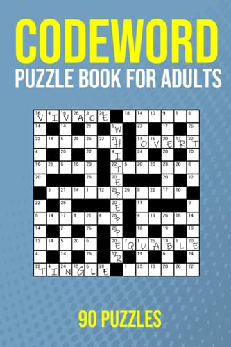 Codeword Puzzle Book for Adults - 90 Puzzles