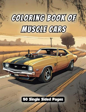 Coloring Book of Muscle Cars