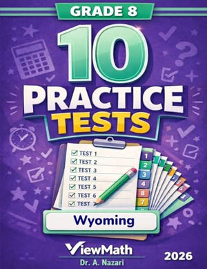10 Wyoming WY-TOPP Grade 8 Math Practice Tests
