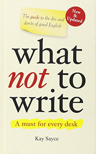 What Not to Write