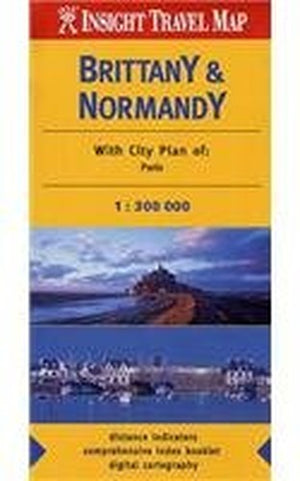 Insight Travel Maps: Brittany & Normandy
