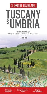 Insight Guides Travel Map Tuscany & Umbria 