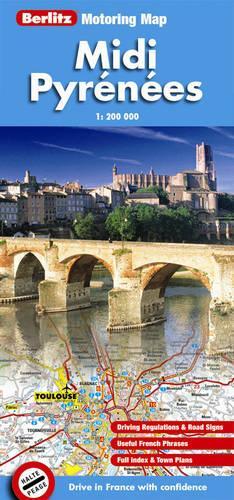 Midi-Pyrenees Berlitz Motoring Map