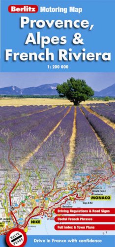 Provence and French Riviera Berlitz Motoring Map