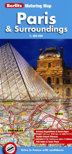 Paris and Surroundings Berlitz Motoring Map