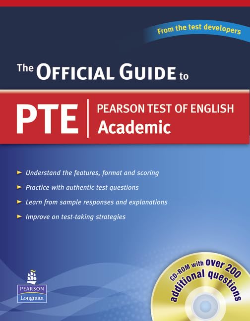 Official Guide to Pearson Test of English Academic (with CD-ROM)