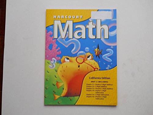 Harcourt Math: Unit 3 (California Edition)