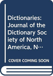 Dictionaries: Journal of the Dictionary Society of North America, No 16 