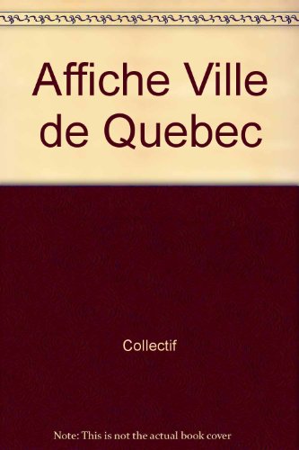 Affiche Ville de Quebec