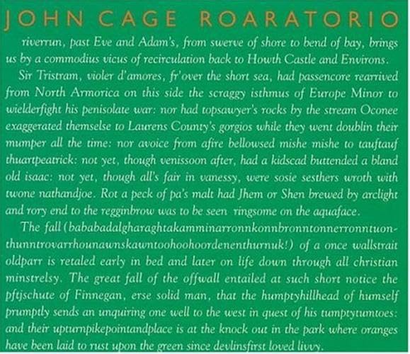 Volume 6 - Roaratorio/Finnegans Wake/Schoning