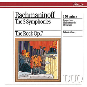 Rachmaninov The 3 Symphonies / 'The Rock' Fantasy For Orchestra. (Rotterdam Phil./ De Waart)