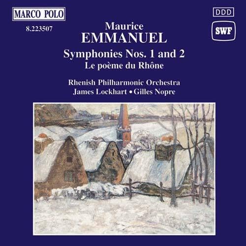 Symphonies Nos. 1 And 2 (Lockhart, Nopre, Rhenish Po)