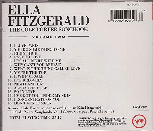 Ella Fitzgerald: The Cole Porter Song Book - Volume 2