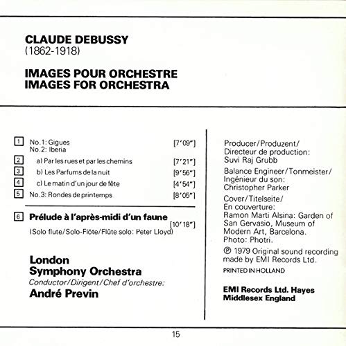 Debussy: Images for Orchestra/Prelude a l'apres-midi d'un faune