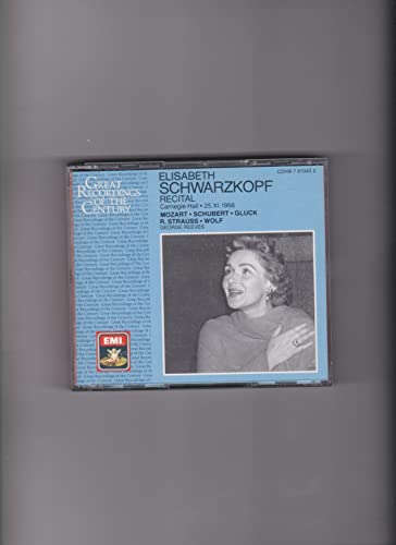 Schwarzkopf: Recital at Carnegie Hall, November 25, 1956