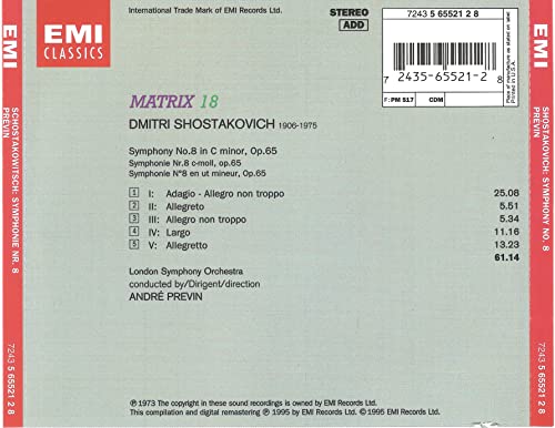Shostakovich: Symphony No.8 in C minor, Op.65