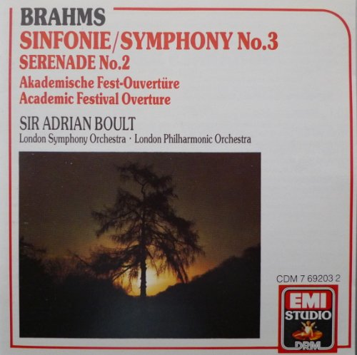 Brahms: Symphony 3, Academic Festival Overture, Serenade 2