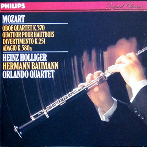 Mozart: Oboe Quartet / Divertimento K.251 / Adagio K.580a