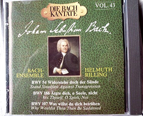 Bach: Cantatas, Vol 43 (BWV 54, 186, 107) /Rilling