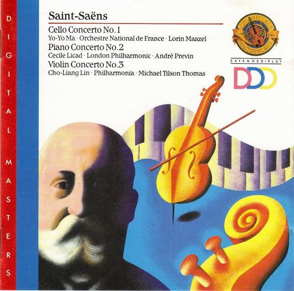 Saint Saens Cello Concerto No. 1. Piano Concerto No.2. Violin Concerto ...