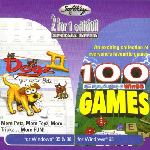 Dogz 2 & 100 Smash Windows Games "2 for 1" Pack