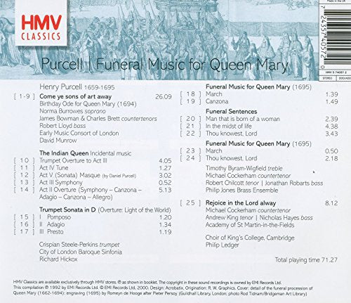 Purcell: Funeral Music for Queen Mary