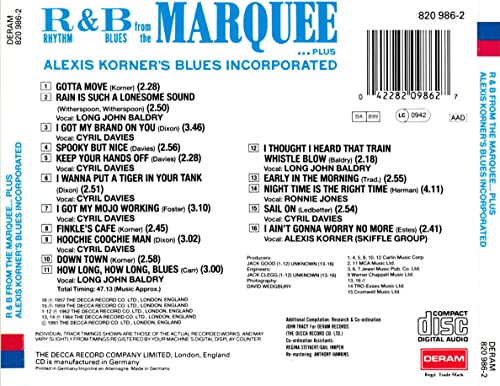 R & B From the Marquee