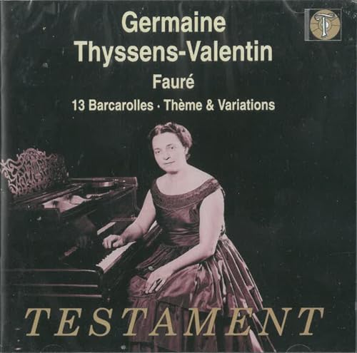 13 Barcarolles, Theme And Variations (Thyssens-Valentin)
