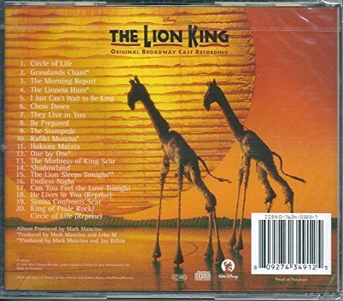 The Lion King: Original Broadway Cast Recording