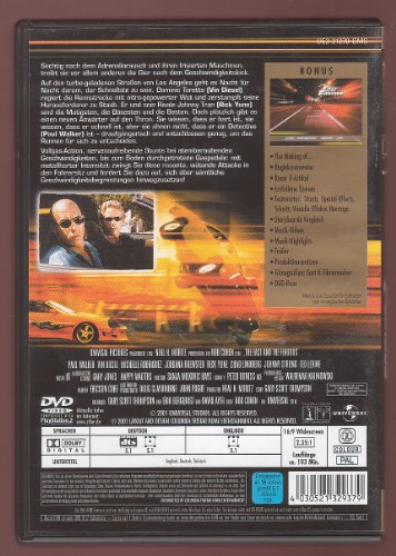 The Fast and the Furious [DVD] [2001]