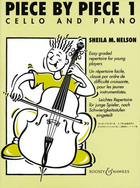 Piece by Piece: Un répertoire facile, classé par ordre de difficulté croissante, pour les jeunes instrumentistes.. cello and piano.