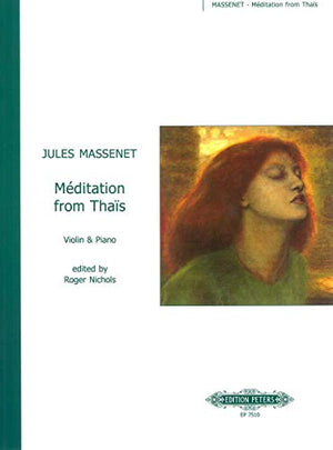 EDITION PETERS MASSENET JULES - MEDITATION DE THAIS - VIOLON Classical sheets Violin