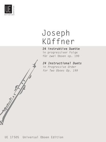 "24 Instructional Duets in progressive Order" op. 199, Edition for two Oboes by Joseph Küffner