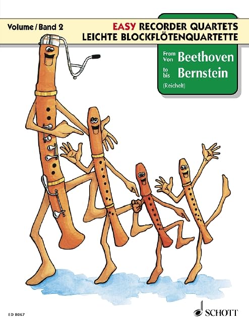 From Beethoven to Bernstein: Vol. 2. 4 recorders (SATB). Partition d'exécution.