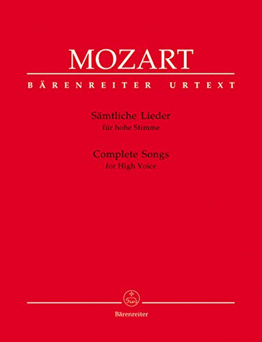 Mozart: Complete Songs for High Voice