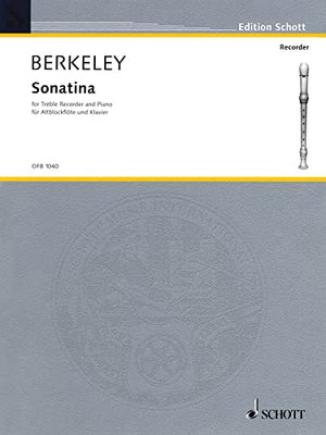 Sonatina, Op. 13: For Treble Recorder and Piano