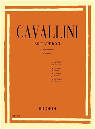 30 CAPRICCI CLARINETTE (Italian Edition)