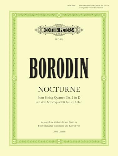 Nocturne from String Quartet No. 2 in d (Arranged for Cello and Piano)