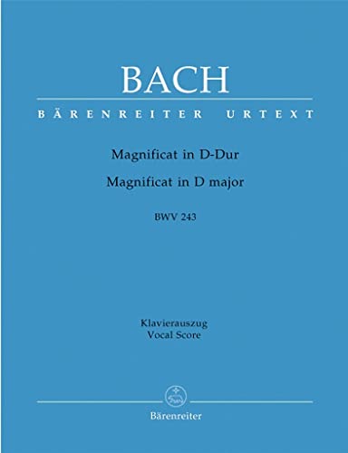 BARENREITER BACH J.S. - MAGNIFICAT IN D MAJOR BWV 243 - VOCAL SCORE Classical sheets Choral and vocal ensembles