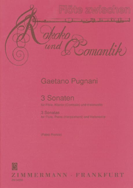 Trois sonates: flute, piano (harpsichord) and cello.