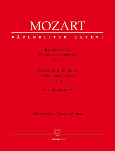 Konzert f r Klavier und Orchester D-Dur KV 175 (Nr.5) und Konzert-Rondo D-Dur KV 382
