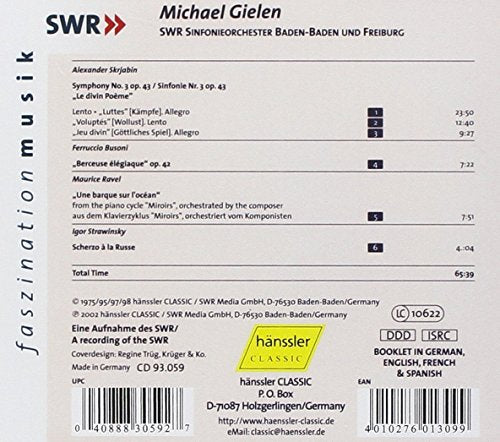 Symph. Nr.3 / Berceuse Elegiaq