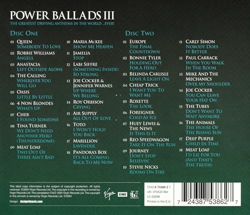 Power Ballads III - Even Bigger, Even Better Power Ballads