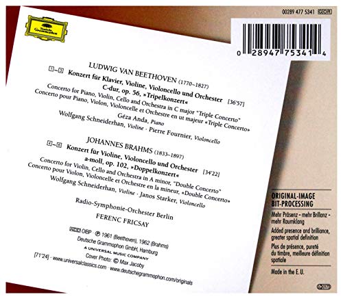 Beethoven: Triple Concerto / Brahms: Double Concerto (DG The Originals)