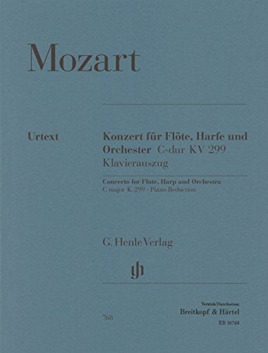 Concerto for Flute, Harp and Orchestra C major KV 299 (297c) - flute, harp and orchestra - piano reduction with solo part - (HN 768) (Multilingual Edition)