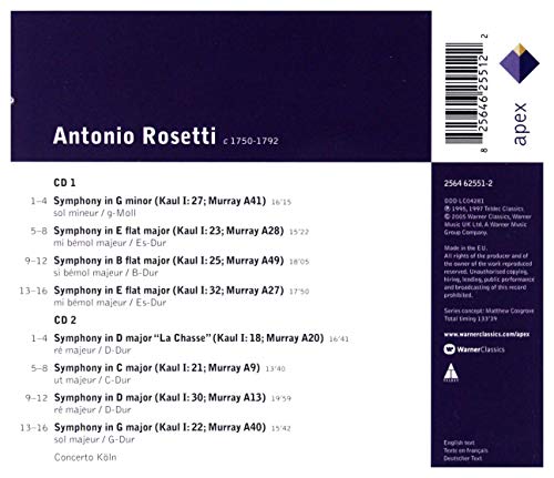 Rosetti: 8 Symphonies